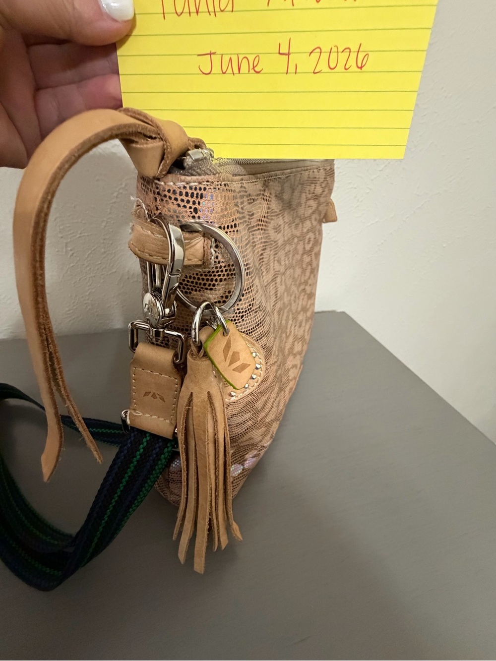 Consuela Iris Metallic Leopard-Print Crossbody Bag/Wristlet set (DISCONTINUED) - Picture 12 of 14